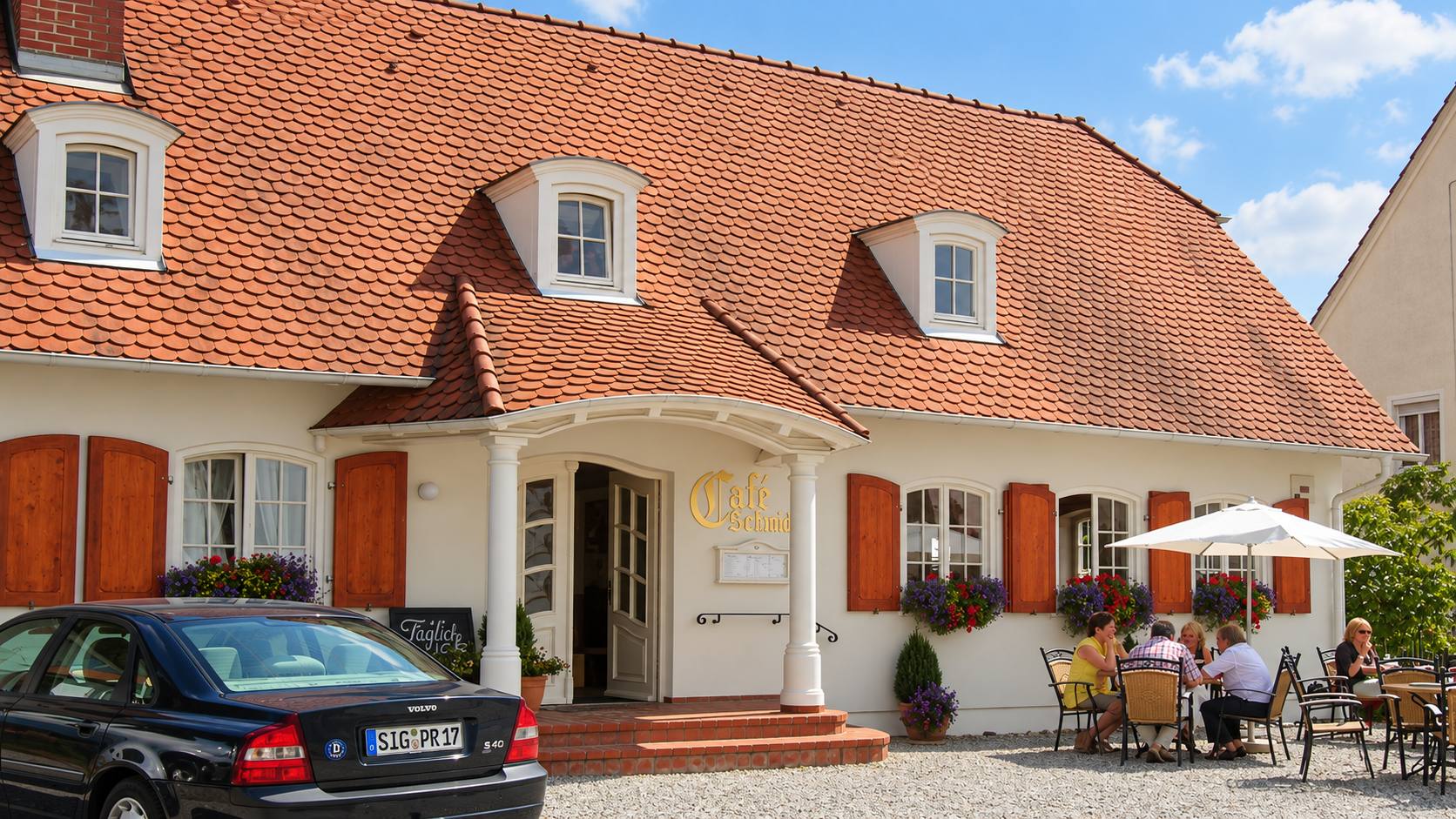 Café von vorne